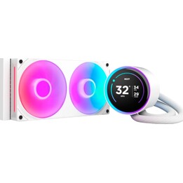 NZXT Kraken Elite 240 RGB-Flüssigkeitskühlungsset mit 240-mm-IPS-Bildschirm, Weiß