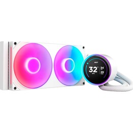 Kit di raffreddamento a liquido NZXT Kraken Elite 280 RGB con schermo IPS 280 mm bianco