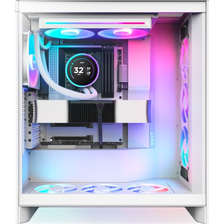 Kit de refroidissement liquide NZXT Kraken Elite 280 RGB avec écran IPS 280 mm blanc