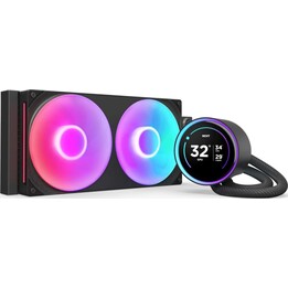 Kit de refrigeração líquida NZXT Kraken Elite 280 RGB com tela IPS de 280 mm, preto