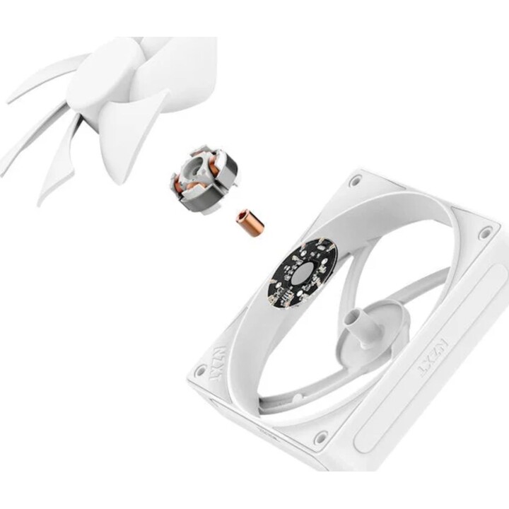 NZXT F120P, White Case Fan, 500 RPM - 2000 RPM, 30 dB