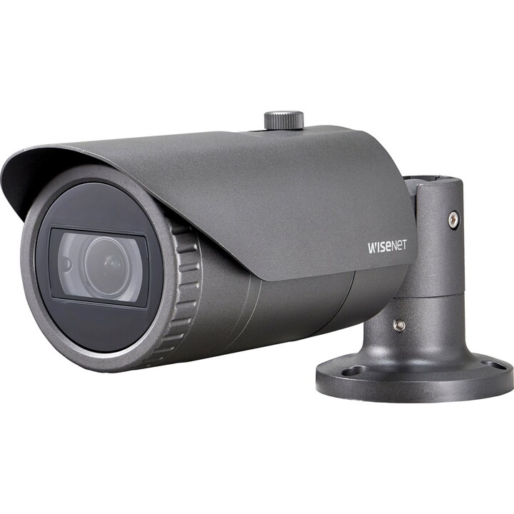 Hanwha Techwin QNO-6082R Câmara IP de Bala IR WiseNet Q 2MP, Lente Varifocal Motorizada de 3,2-10mm, WDR 120dB, IR 30m