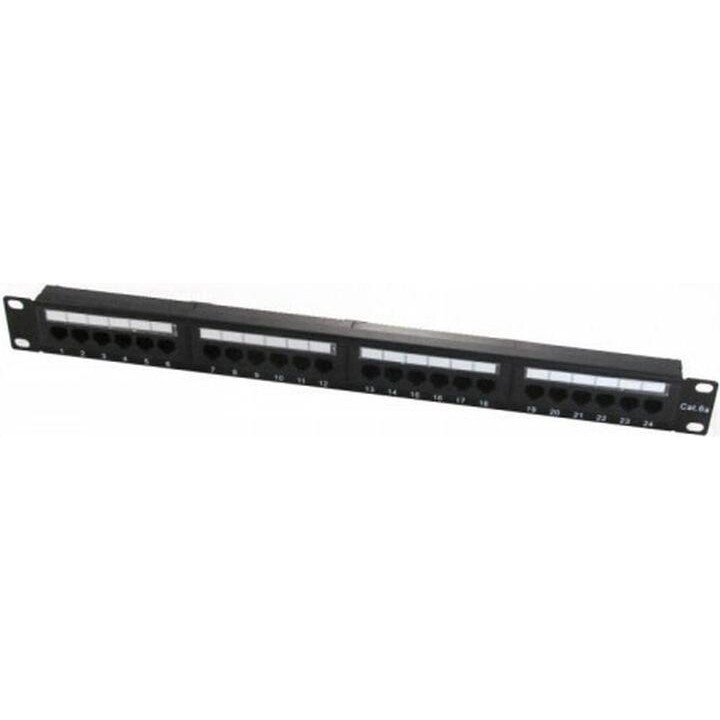 19-Fuß WP Rack & Verkabelung WP Anschlussfeld Cat.6a UTP 24 RJ45 Ports 1U