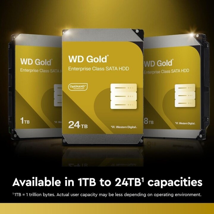 Western Digital Gold WD122KRYZ Disco duro interno 12 TB 7200 RPM 512 MB 3.5" Serial ATA III
