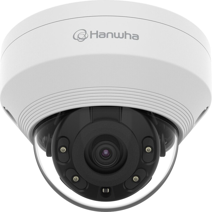 Hanwha Techwin QND-6012R Caméra IP dôme IR 2MP, objectif fixe 2,8mm, WDR 120dB, IR 20m