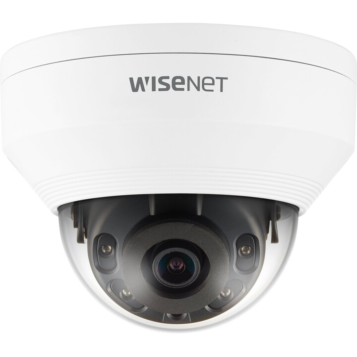 Hanwha Techwin QND-6012R Câmara IP de Cúpula IR 2MP, Lente Fixa de 2,8mm, WDR 120dB, IR 20m