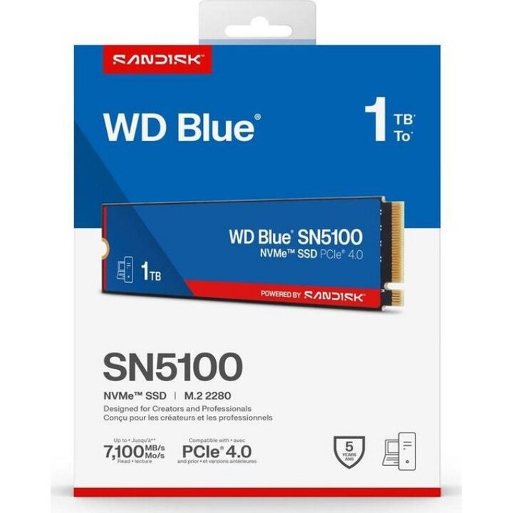 WD Blue SN5100 1TB PCIe M2 WDS100T5B0E