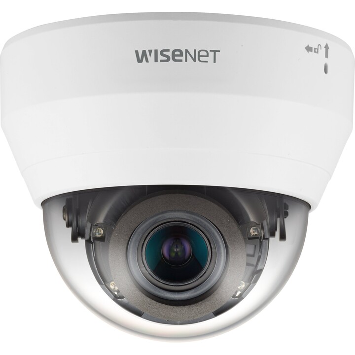 Hanwha QND-6082R : Dôme IR WiseNet Q 2MP, objectif varifocal motorisé, WDR 120dB, H.265, 20m IR