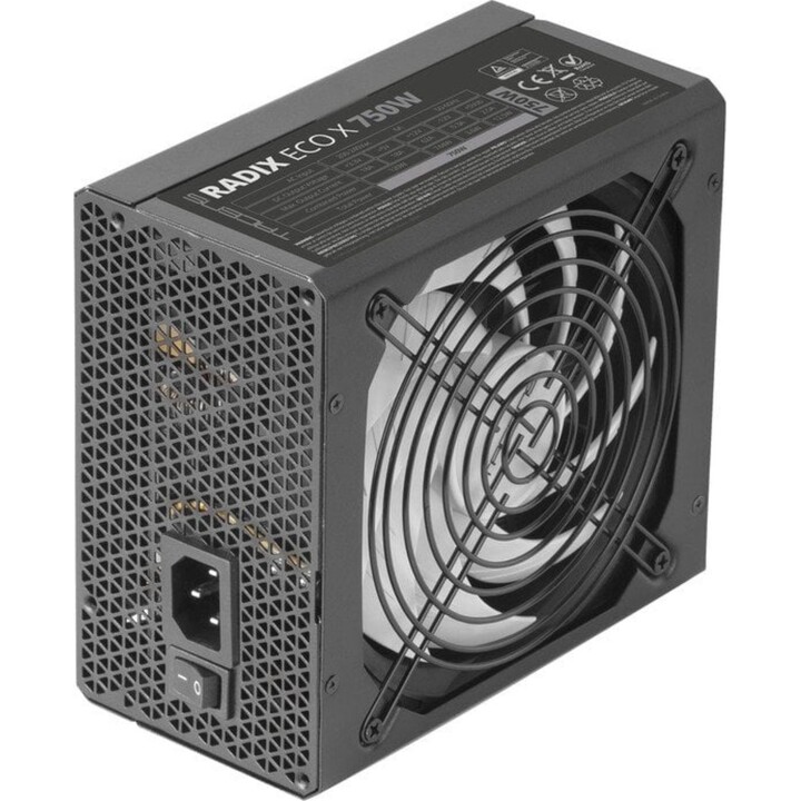 Tacens RADIX ECO X 750 Fuente Alimentación ATX 750W 87% SMD DC-DC AI-RPM FDB Negro