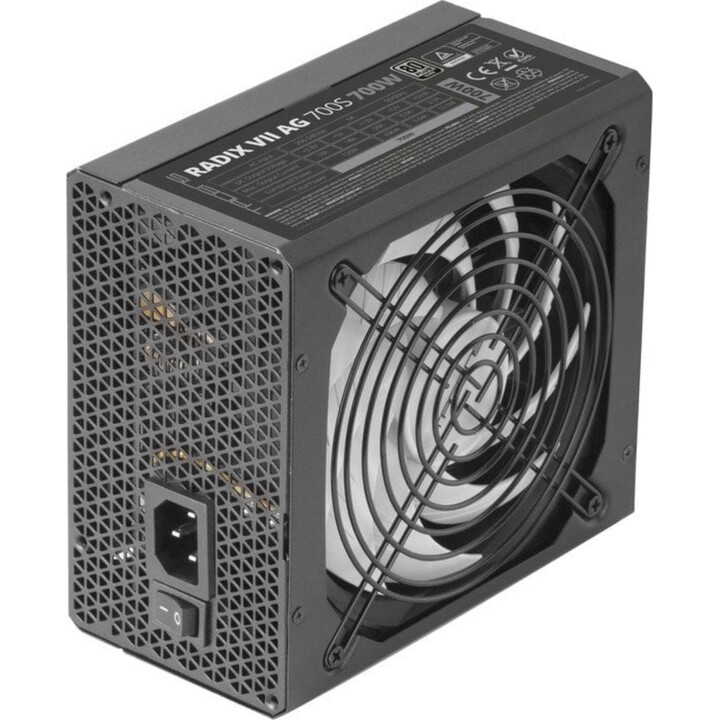 Tacens RADIX VII AG 700S Fuente Alimentación ATX 700W, 80plus Silver 87% Negro