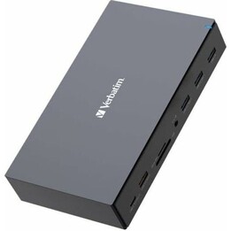 Verbatim CDS-17 17-Port USB-C Pro Docking Station, Black