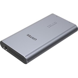Gabinete SSD Unitek S1206A 2x M.2 PCIe/NVMe 20 Gbps Clone Cinza