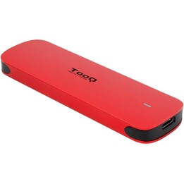 Caixa externa para SSD M.2 NVMe TooQ TQE-2201R/ USB 3.1 Gen2/ Sem parafusos, vermelho