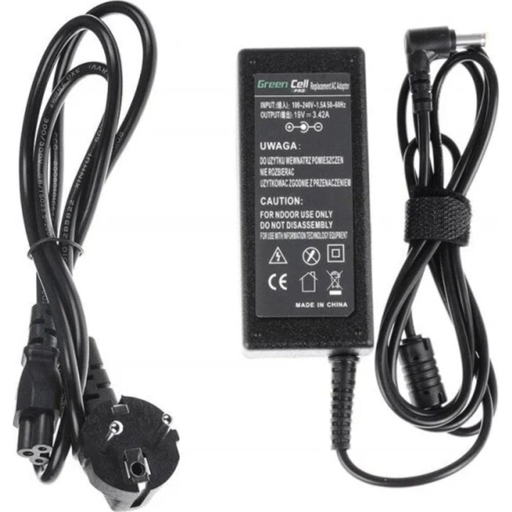 Cargador portátil Acer/Asus/Toshiba 19v 3.42a 5.5x1.7mm Greencell