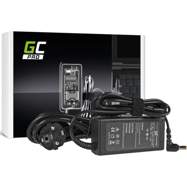 Caricabatterie per laptop Acer/Asus/Toshiba 19v 3.42a 5.5x1.7mm Greencell