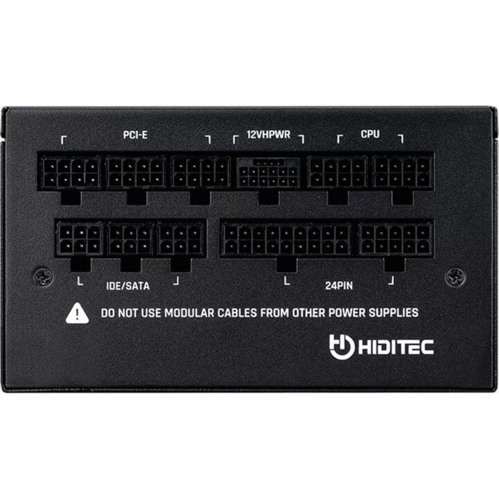 Hiditec GDX1050 v2 1050W 80 Plus Gold ATX 3.0 PCIe 5.0 Alimentatore completamente modulare