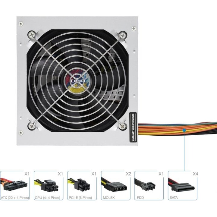Fuente Alimentación TooQ TQAPOLO-500SP 500W PFC Activo