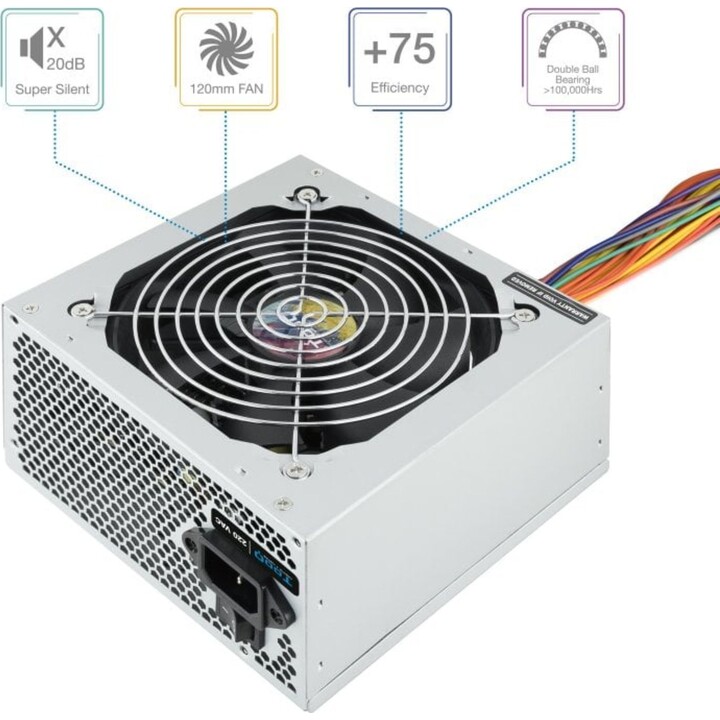 Fuente Alimentación TooQ TQAPOLO-500SP 500W PFC Activo