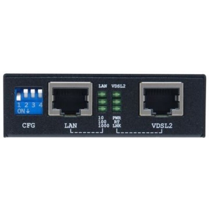 LevelOne VDS-2201, convertisseur Ethernet sur VDSL2, Gigabit Ethernet, bande passante 300Mbps+, modes symétrique/symétrique