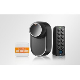 SwitchBot W5600002, Serrure intelligente Bluetooth Ultra, corps en alliage de magnésium, batterie rechargeable 9 mois, compatibl