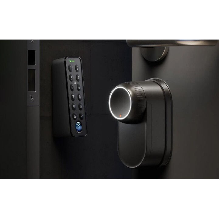 SwitchBot W5600002, Lock Ultra Bluetooth Smart Lock, Gehäuse aus Magnesiumlegierung, wiederaufladbare Batterie für 9 Monate, kom