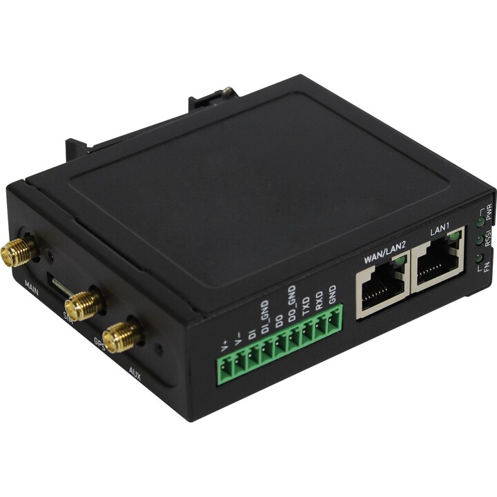 Allnet ALL-RUT22GW, Compact Industrial 4G LTE Cellular Router, GPS WiFi Dual Ethernet, RS232 Serial