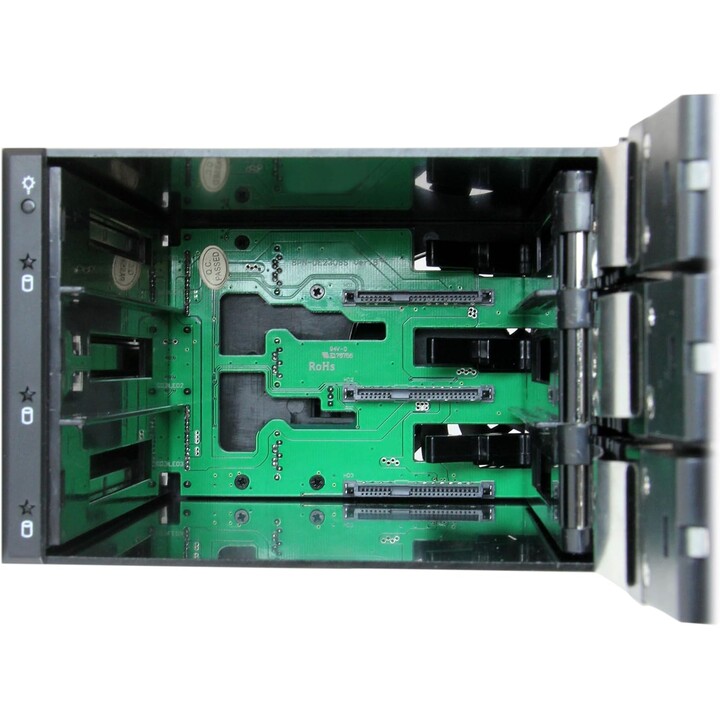 StarTech Carte-mère Hot Swap 3 baies pour disques durs 3,5in SAS II/SATA III 6 Gbps, Carte-mère en aluminium pour rack mobile sa