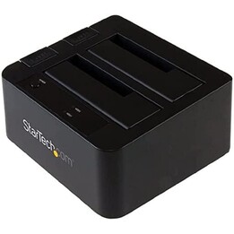 StarTech USB 3.1 to SATA Dual Bay Docking Station, USB 3.1 (10 Gbps), SATA I/II/III externo de 2,5/3,5", SSD/HDD, bahía de disco