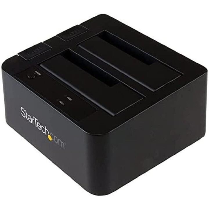 StarTech USB 3.1 to SATA Dual Bay Docking Station, USB 3.1 (10 Gbps), SATA I/II/III externo de 2,5/3,5", SSD/HDD, bahía de disco