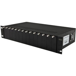 Allnet ALL-MCS014, Chassis de conversor multimédia de 14 ranhuras, design para montagem em bastidor de 19 polegadas, fonte de al