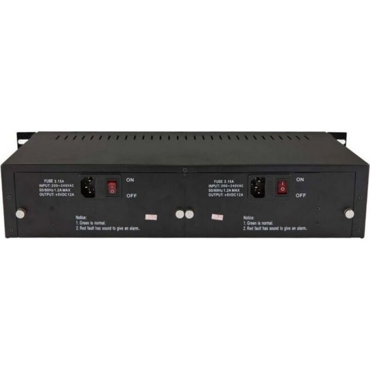 Allnet ALL-MCS014, chasis convertidor de medios de 14 ranuras, diseño para montaje en bastidor de 19 pulgadas, fuente de aliment