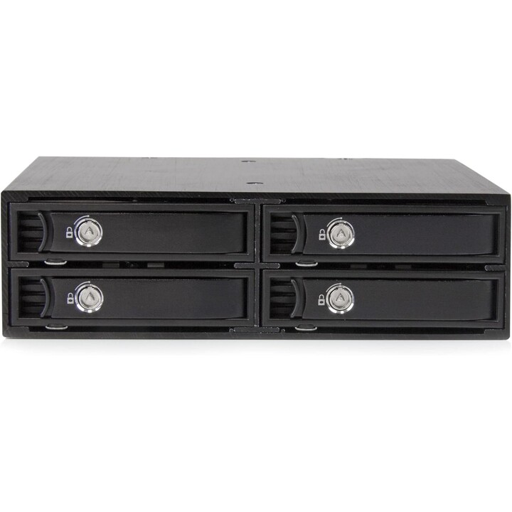 StarTech 4-Bay Mobile Rack Backplane for 2.5in SATA/SAS Drives - 5 to 0.591in Hot Swap SSDs/HDDs - Compatible with SAS II and SA