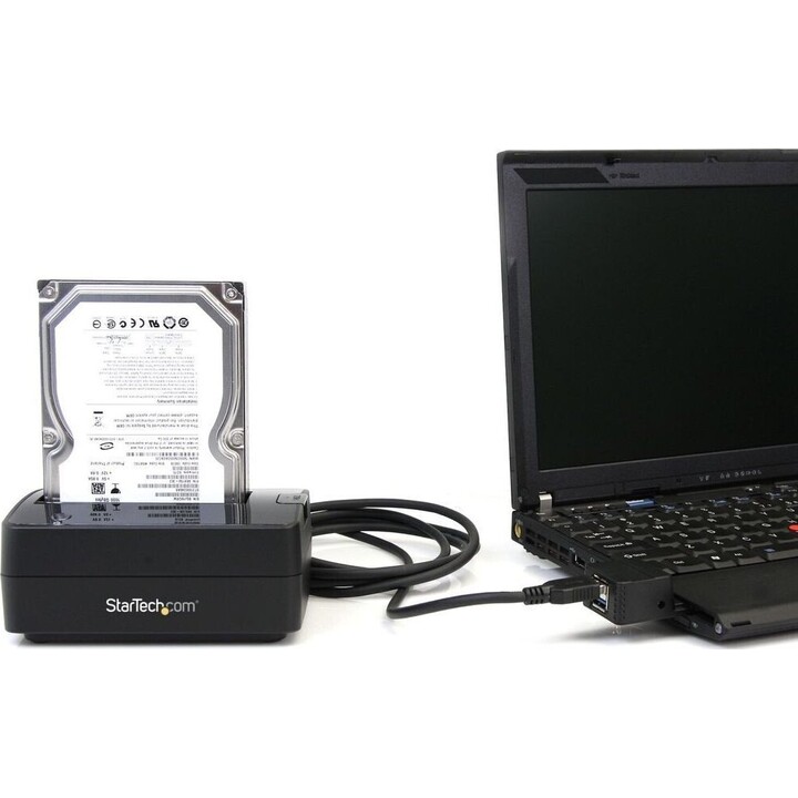 StarTech USB 3.0 zu SATA Single Bay Hard Drive Docking Station, USB 3.0 Hard Drive Dock (5 Gbps), externe SATA I/II/III HDD/SSD,