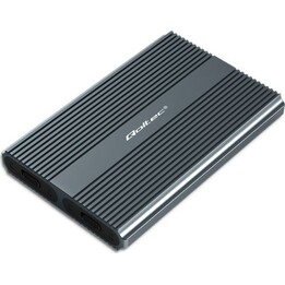 Qoltec case for M.2 SSD, SATA, NVMe, USB-C, DUAL 2 x 2 TB, Black