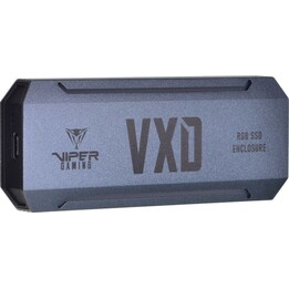 Caixa de armazenamento externo Patriot PV860UPRGM para SSD NVMe USB 3.2 RGB, cinzento