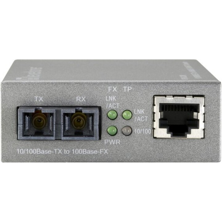 LevelOne FVS-3120 Web Smart Media Converter, 10/100Base-TX to 100Base-LX Single-Mode Fiber