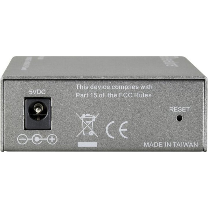 Convertitore multimediale Web Smart LevelOne FVS-3120, da 10/100Base-TX a 100Base-LX in fibra monomodale