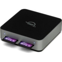 Atlas Dual SD Card Reader OWCTCDSDRDR SDXC UHS-II Dual Slot USB-C, Black