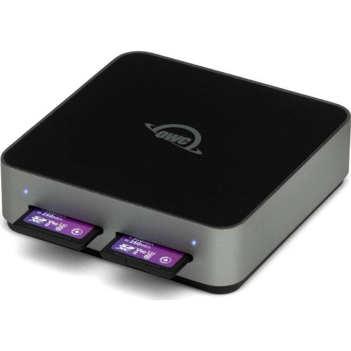 Lecteur de cartes SD double Atlas OWCTCDSDRDR SDXC UHS-II Dual Slot USB-C, noir