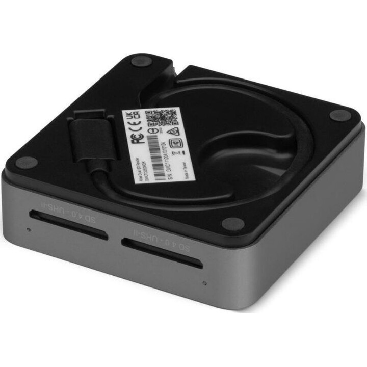 Lecteur de cartes SD double Atlas OWCTCDSDRDR SDXC UHS-II Dual Slot USB-C, noir