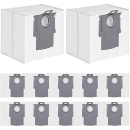 Accesorio para aspiradora | ROBOROCK | Bolsas desechables para polvo (paquete de 12) | Blanco | Para H5 | 8.04.0032
