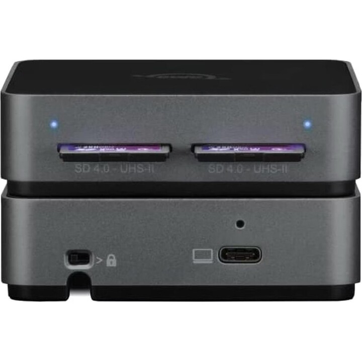Lecteur de cartes SD double Atlas OWCTCDSDRDR SDXC UHS-II Dual Slot USB-C, noir