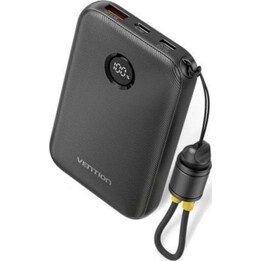 Vention FKAB0-C 10000 mAh 22,5 W USB-C Schnelllade-Powerbank mit externem Akku, Schwarz