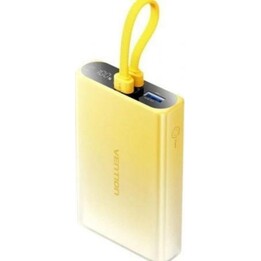 Powerbank Vention FHZY0 externer Akku 10000 mAh 22,5 W Gelb USB-C Lightning USB-A