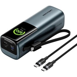 Vention 27000mAh 200W Power Bank with TFT Screen, Gray