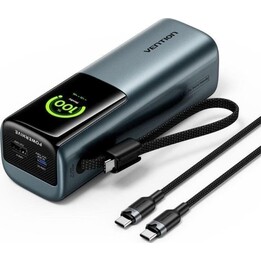 Power Bank esterno Vention 20000mAh 165W per laptop, grigio con schermo TFT