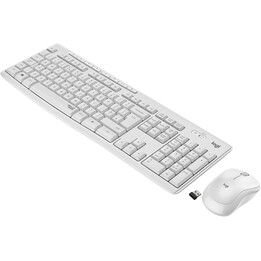 Logitech MK295 Silent Teclado Aleman y Raton Blanco