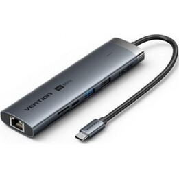 Docking station Vention TGUHB USB-C 8 in 1 4K 100 W Grigio