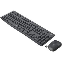 Logitech MK295 Silent German keyboard y mouse Black