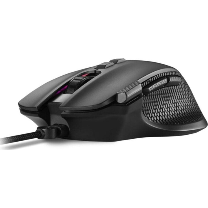 Sharkoon Wired Mouse 12800 DPI 8 botões RGB preto para usuários destros